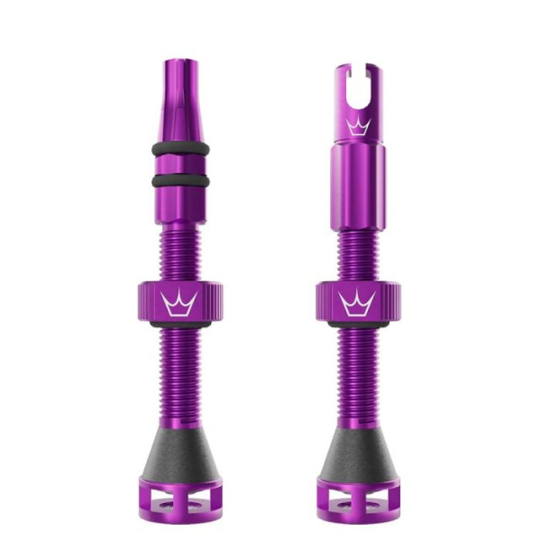Ніпелі Peaty's Holeshot Fast Flow Tubeless Valves, 42mm, Violet