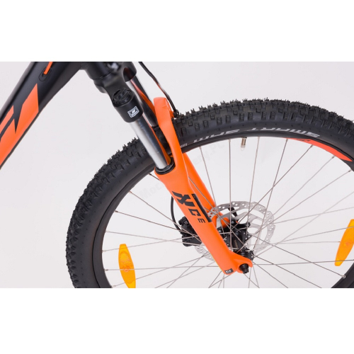 Велосипед KTM CHICAGO 272 27.5" рама M/43, черный матовый (оранжевый), 2022