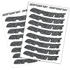Набір наклейок на обода SPANK Decal kit, Silver