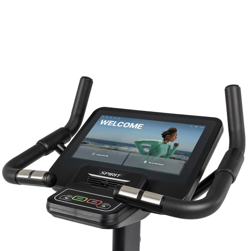 Вертикальний велотренажер мультимедійна 15,6 консоль Spirit CU800+ ENT