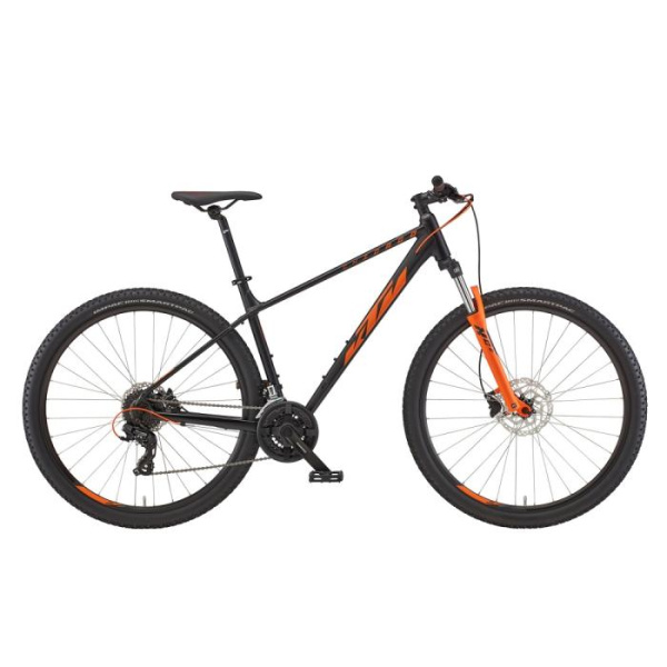 Велосипед KTM CHICAGO 292 29 " рама L / 48, чорний матовий (Помаранчевий), 2022