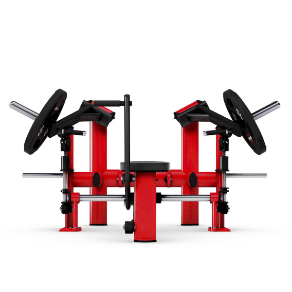 Професійна лава зі стійками для жиму горизонтальна GYM80 Pure Kraft Press Bench Dual