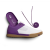 Велообувь CrankBrothers SHOES MALLET LACE WHITE / PURPLE - GUM OUTSOLE - BERNARD KERR 10.0