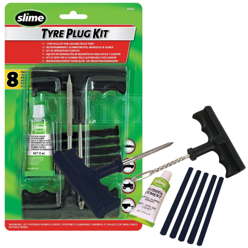 Ремонтний набір для безкамерних покришок, Slime Tire Plug Kit