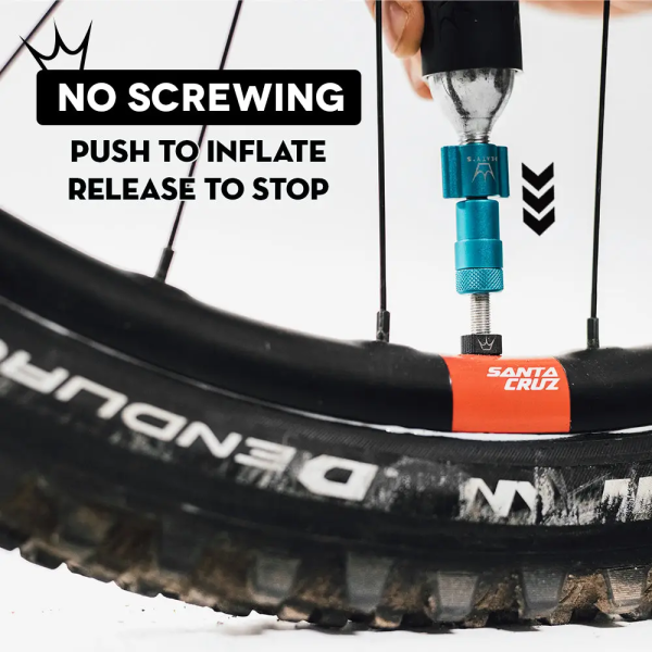 Адаптер картріджа-балона Peaty's Holeshot CO2 Tyre Inflator Head, Bourbon
