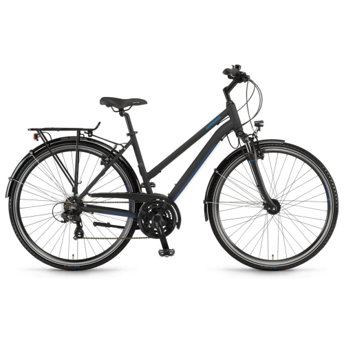 Велосипед Winora Domingo women 28 " 21-G TX800, рама 52 см, чорно-синій матовий, 2021