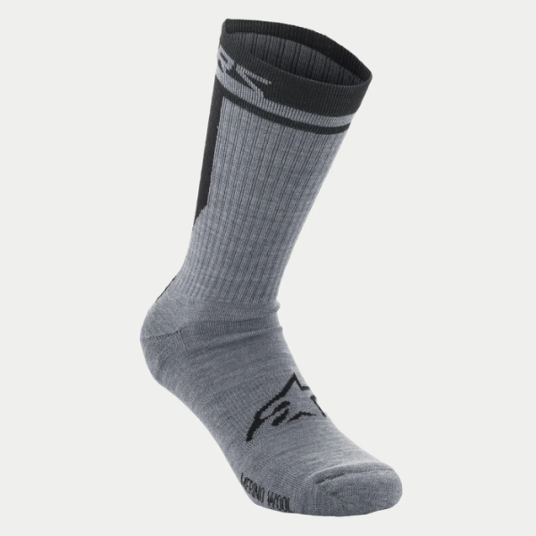 Носки Alpinestars MERINO SOCKS 24 GRAY BLACK, M