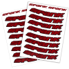 Набор наклеек на обода SPANK Decal kit, Red || Набір наклейок на обода SPANK Decal kit, Red
