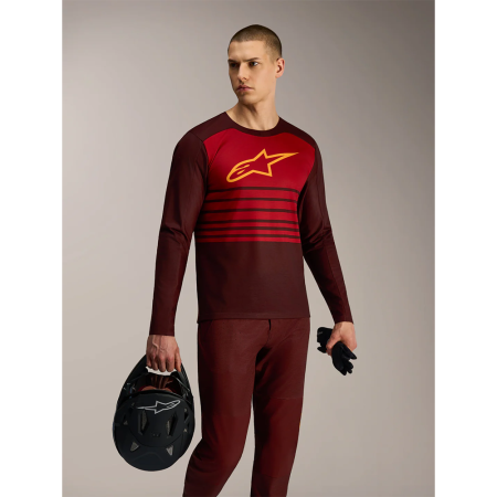 Джерси Alpinestars A-DURA ELITE LS JERSEY 2.0 BORDEAUX, L || Джерсі Alpinestars A-DURA ELITE LS JERSEY 2.0 BORDEAUX, L