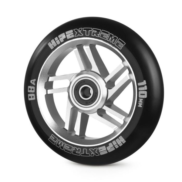 Колесо для трюкового самоката Hipe H5 110мм, Silver/Black PU