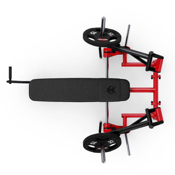 Професійна лава зі стійками для жиму горизонтальна GYM80 Pure Kraft Press Bench Dual