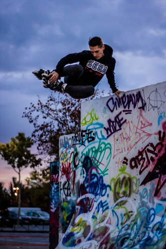 Роликові ковзани TEMPISH CRONOS / чорні / 38