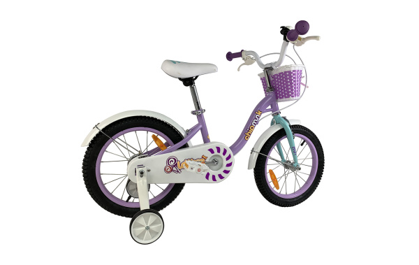 Велосипед дитячий RoyalBaby Chipmunk MM Girls 14", OFFICIAL UA, фіолетовий