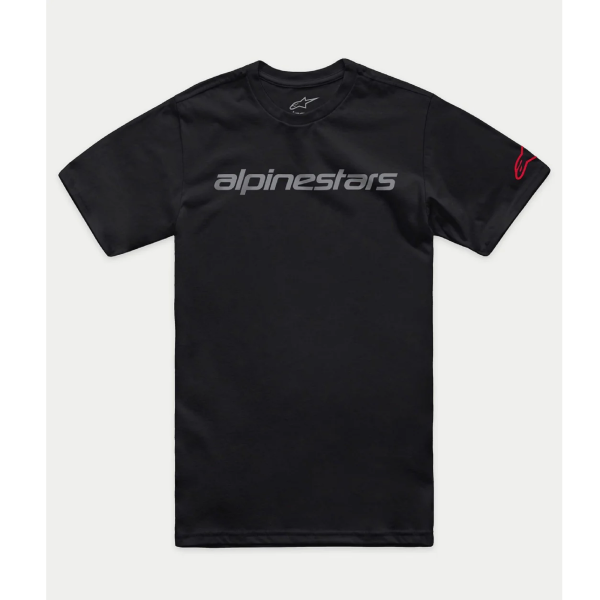 Футболка Alpinestars LINEAR WORDMARK 2.0 CSF TEE BLACK/GREY/RED, L