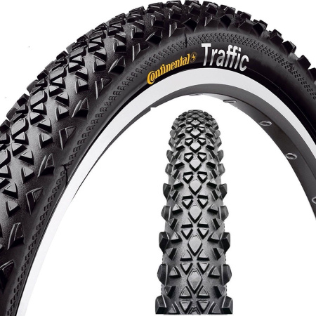 Покрышка Continental Traffic II, 26"x2.10, 54-559, Wire, Sport, 860 г, черный || Покришка Continental Traffic II, 26"x2.10, 54-559, Wire, Sport, 860 г, чорний