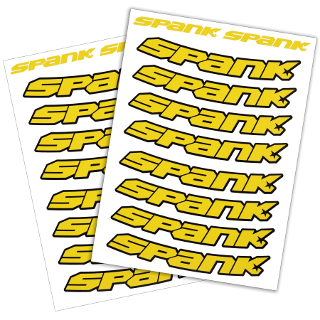Набір наклейок на обода SPANK Decal kit, Yellow