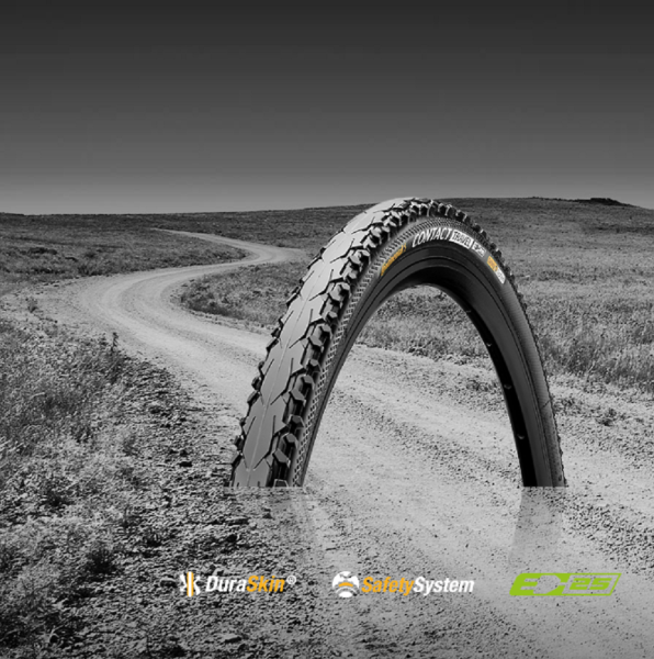 Покрышка Continental Contact Travel 28" | 700 x 35C | 28 x 1 3/8 x 1 5/8 черная, не складная, skin
