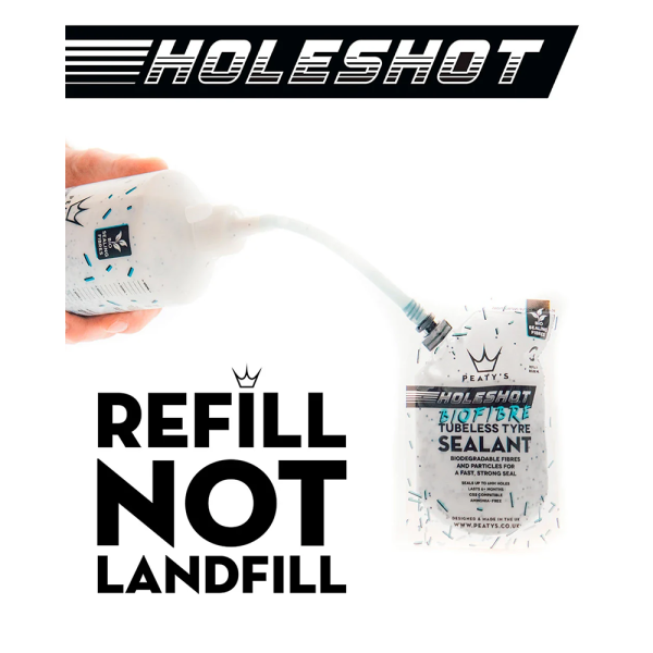Герметик безкамерний Peaty's Holeshot BioFibre Tubeless Tyre Sealant, 5L
