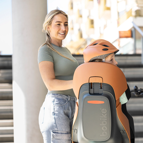 Дитяче велокрісло Bobike Exclusive Evolve maxi - rear bicycle seat for frame Urban Black