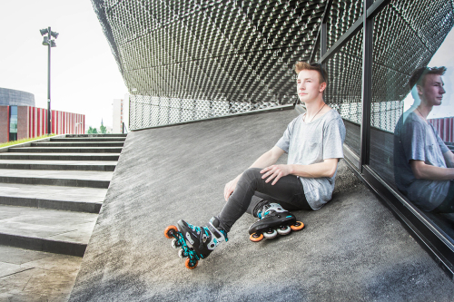 Роликові ковзани TEMPISH Black Ice / 38